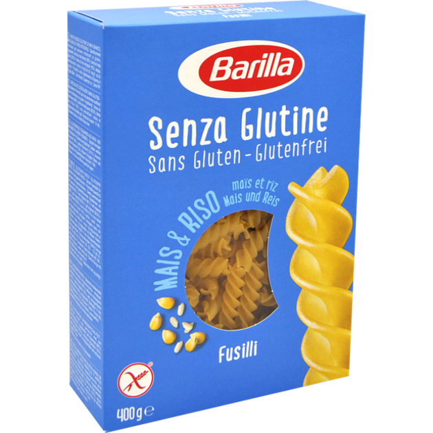 Макаронні вироби БЕЗ ГЛЮТЕНА Fusilli Barilla (Спіральки) Італія 400 г