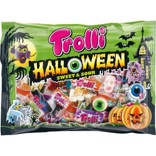 Желейні цукерки БЕЗ ГЛЮТЕНА І ЛАКТОЗИ Trolli HALLOWEEN 360 г (19 пачок) Німеччина