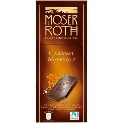 Шоколад чорний з морською сіллю та карамеллю Moser Roth Caramel Meersalz 125г Німеччина