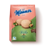 Міні-Тарталетки (Вафлі) Віденські з шоколадно-горіховим кремом Manner Wien Haselnuss 400г Австрія