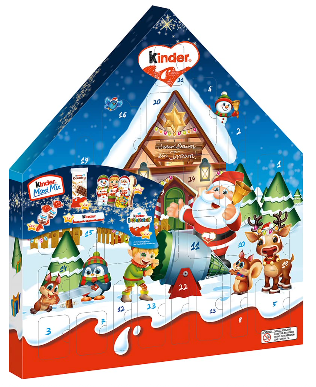 Адвент — календар Kinder Maxi Mix Rantierhof 351 г (24 шт.) Німеччина