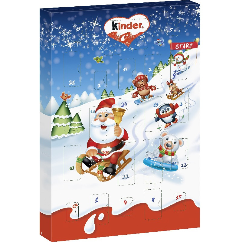 Адвент — календар Kinder Ferrero 150 г (24 шт.) Італія