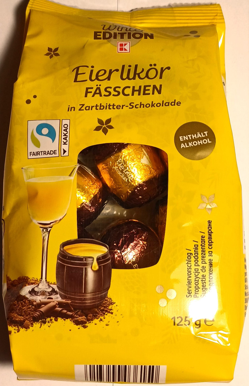 Шоколадні бочки з яєчним лікером Winter Edition Eierlikor Fasschen 125 г Німеччина