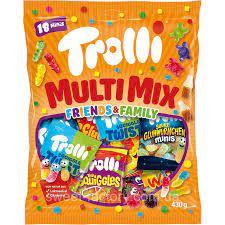 Желейні цукерки Trolli Multi Mix Friends & Family 430 г (18 пачок) Німеччина