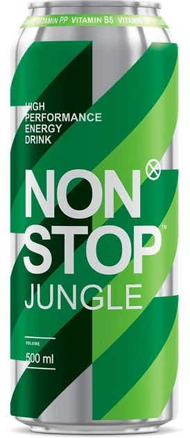 Енергетичний напій Non Stop Jungle 0.5л.