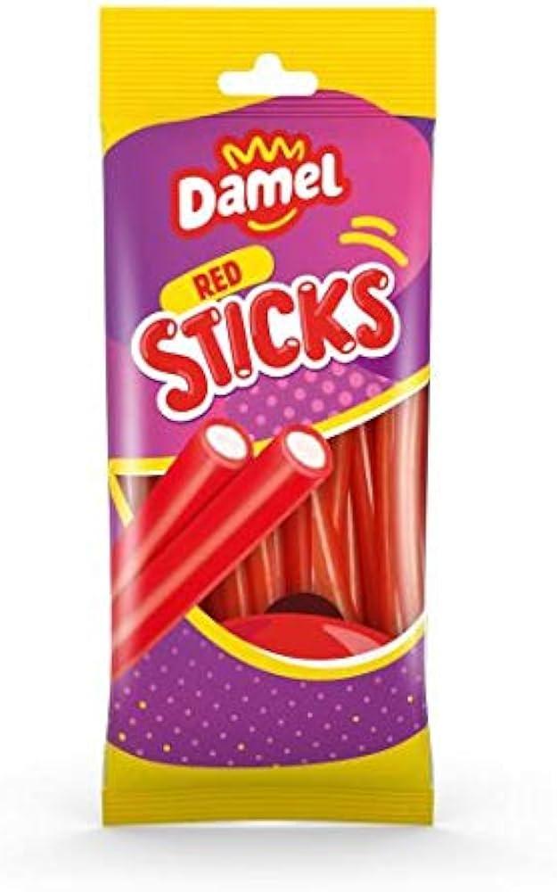Желейні цукерки з полуничним смаком Damel Sticks 90г Іспанія