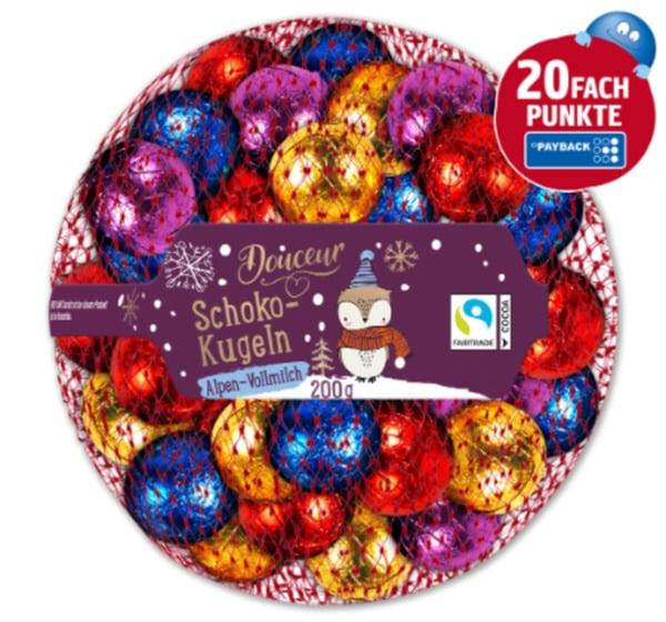 Шоколадні цукерки (кульки) Schokokugeln Alpen-Vollmilch Douceur Німеччина 200 г