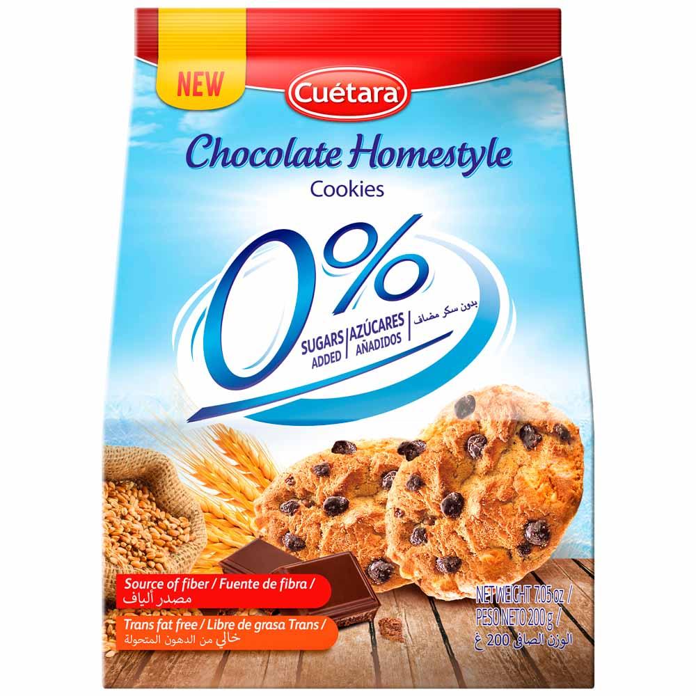 Печиво по-домашньому зі шматочками шоколаду БЕЗ САХАРА Cuetara Chocolate Homestyle 0% 200 г Іспанія