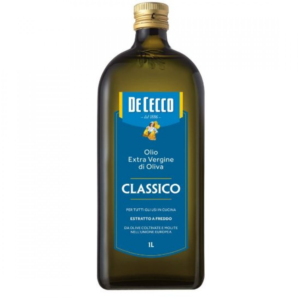 Олія оливкова De Cecco Olio Extra Vergine di Oliva Classico 1л Італія