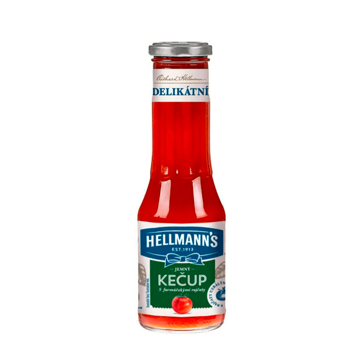 Ніжний кетчуп з помідорами Hellmann's Delikatni Jemny ketchup s farmarskymi rajcaty 320г Нідерланди