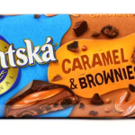 Чорний шоколад з карамеллю та печивом Studentska Caramel & Brownies 240г Чехія