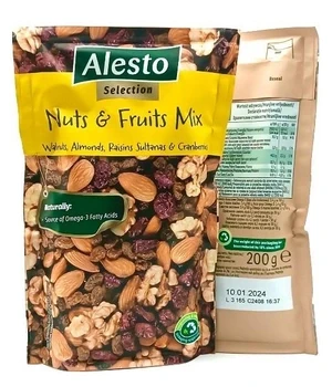 Горіхово-фруктовий мікс Alesto Nuts & Fruit Mix 200г Польща