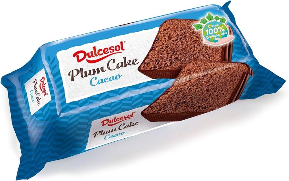 Бісквітний шоколадний кекс зі смаком сливи Dulcesol Plum Cake Cacao 400г Іспанія