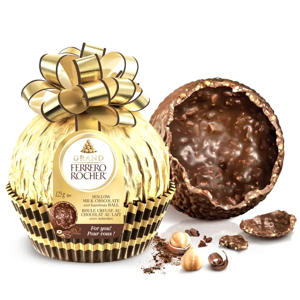 Цукерка молочний шоколад та фундук Grand Ferrero Rocher 125г Італія