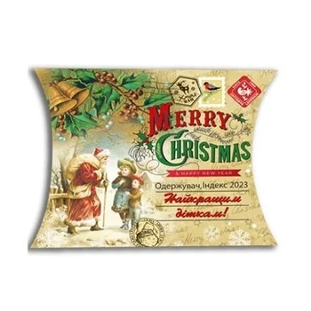 Новорічний подарунковий набір "Листівка" АТ "Житомирські Ласощі" 127г