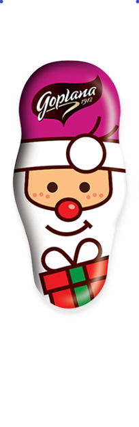 Шоколад молочний з карамельною начинкою Санта Figurka Goplana Польща 30г