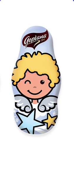 Шоколад молочний з карамельною начинкою Різдвяний Ангел Figurka Goplana Польща 30г