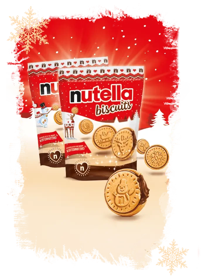 Вершкове печиво з горіхово-шоколадним кремом Nutella Bascuits 304г Італія