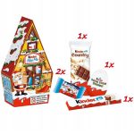 Новорічний подарунковий набір Будиночок Kinder Mini Mix 76 г (5 шт.) Італія