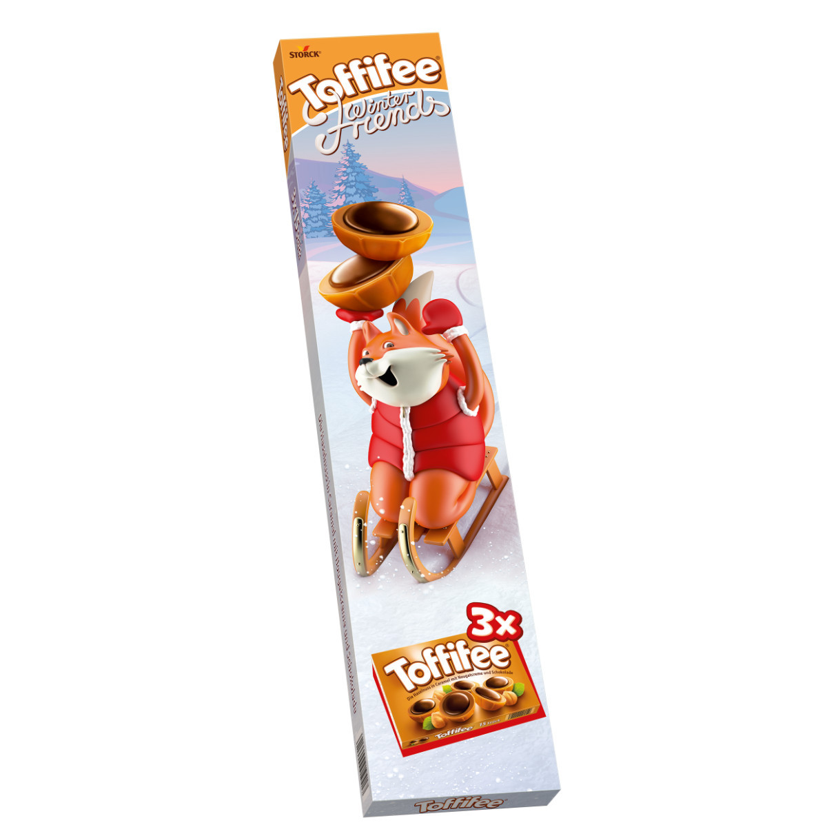 Цукерки Toffifee фундук в карамелі з кремовою нугою і шоколадом (3штх125г) 375г Німеччина