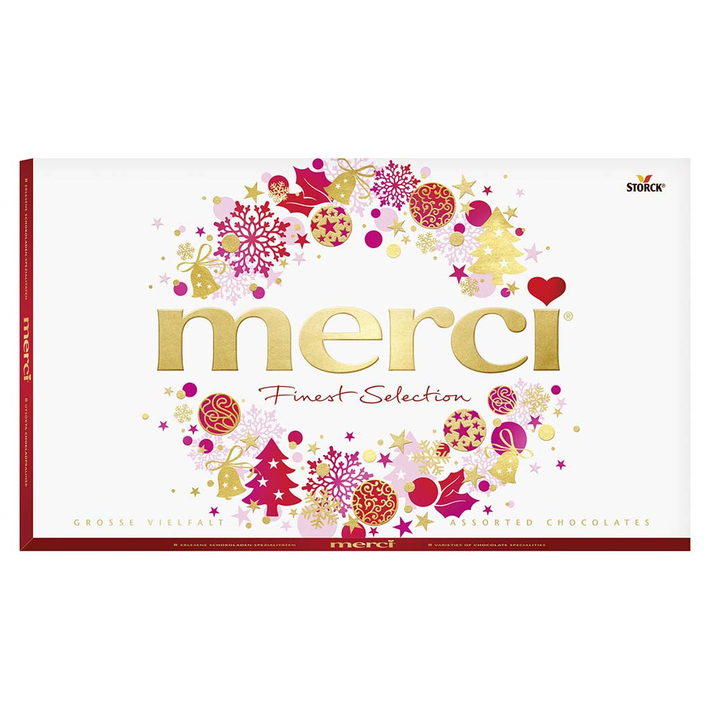Шоколад  Асорті (8 смаків) Storck  Merci  Finest Selection 400г Німеччина