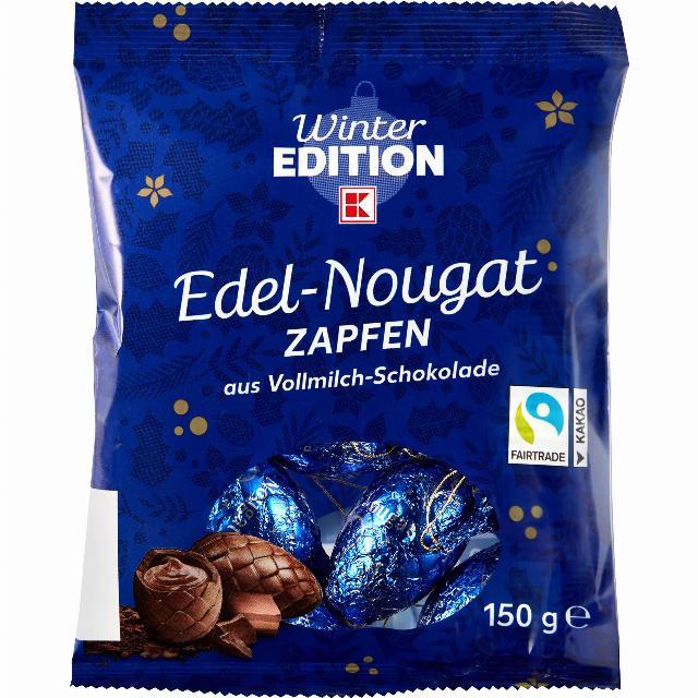 Шоколадні шишки з нугою Winter Edition Edel-Nougat Zapfen 150 г Німеччина