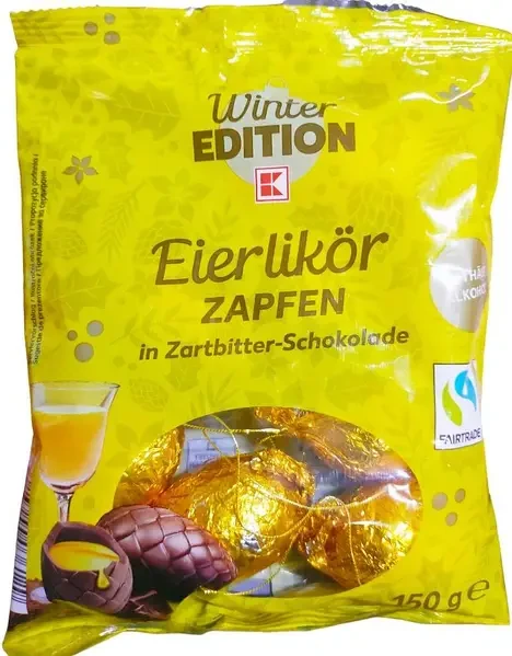Шоколадні шишки з яєчним лікером Winter Edition Eierlikor Zapfen 150 г Німеччина