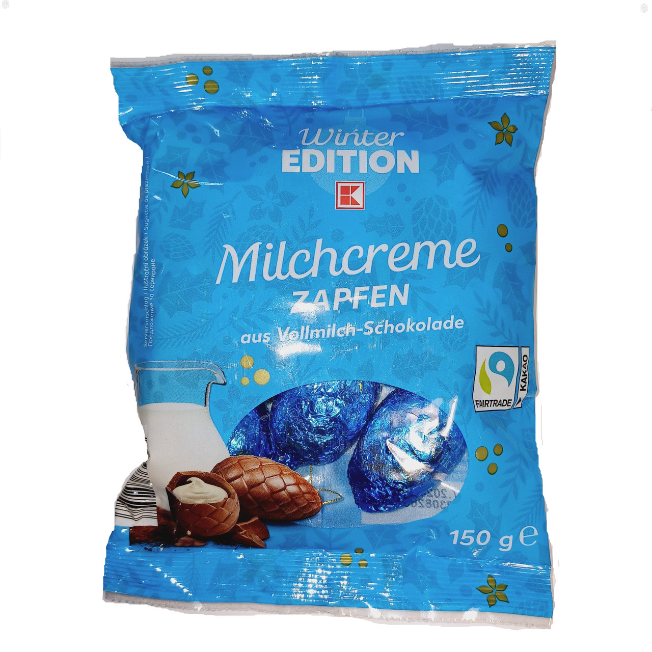 Шоколадні шишки з молочним кремом Winter Edition Milchcreme Zapfen 150 г Німеччина