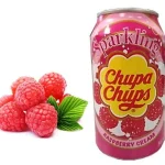 Напій газований зі смаком малини із вершками Chupa Chups Raspberry&Cream 345мл Корея