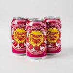 Напій газований зі смаком малини із вершками Chupa Chups Raspberry&Cream 345мл Корея