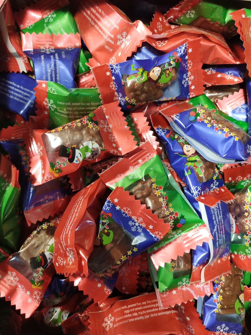 Цукерки Новорічний Мікс фігурки праліне з кремовою начинкою Baron 1 кг Польща