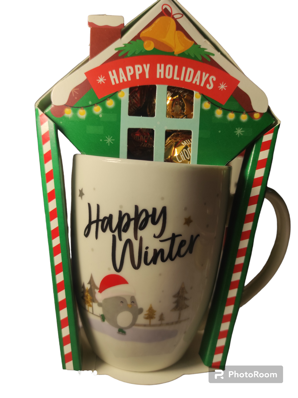 Подарунковий набір Чашка + Цукерки праліне 50 г Becky's Merry Christmas Нідерланди