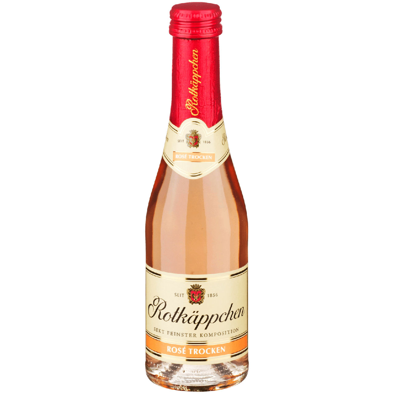 Вино ігристе сухе рожеве Шапочка Rotkappchen Rose Trocken 200 мл Німеччина