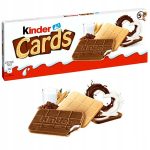Печиво з шоколадно-молочною начинкою Kinder Cards (10 шт. х 12,8 г) 128 г Польща