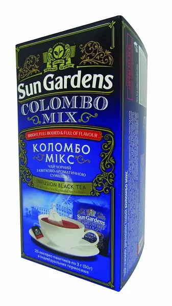 Чай особливий чорний Sun Gardens Colombo Special Black 25пак. 50г