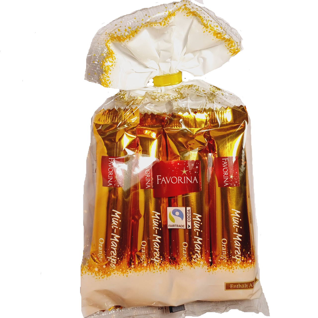 Міні- Марципан з апельсином Favorina Mini Edelmarzipan-brot 200 г Німеччина