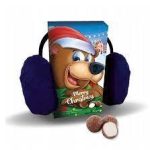 Цукерки шоколадні з молочною начинкою + навушники Merry Christmas 90 г Польща