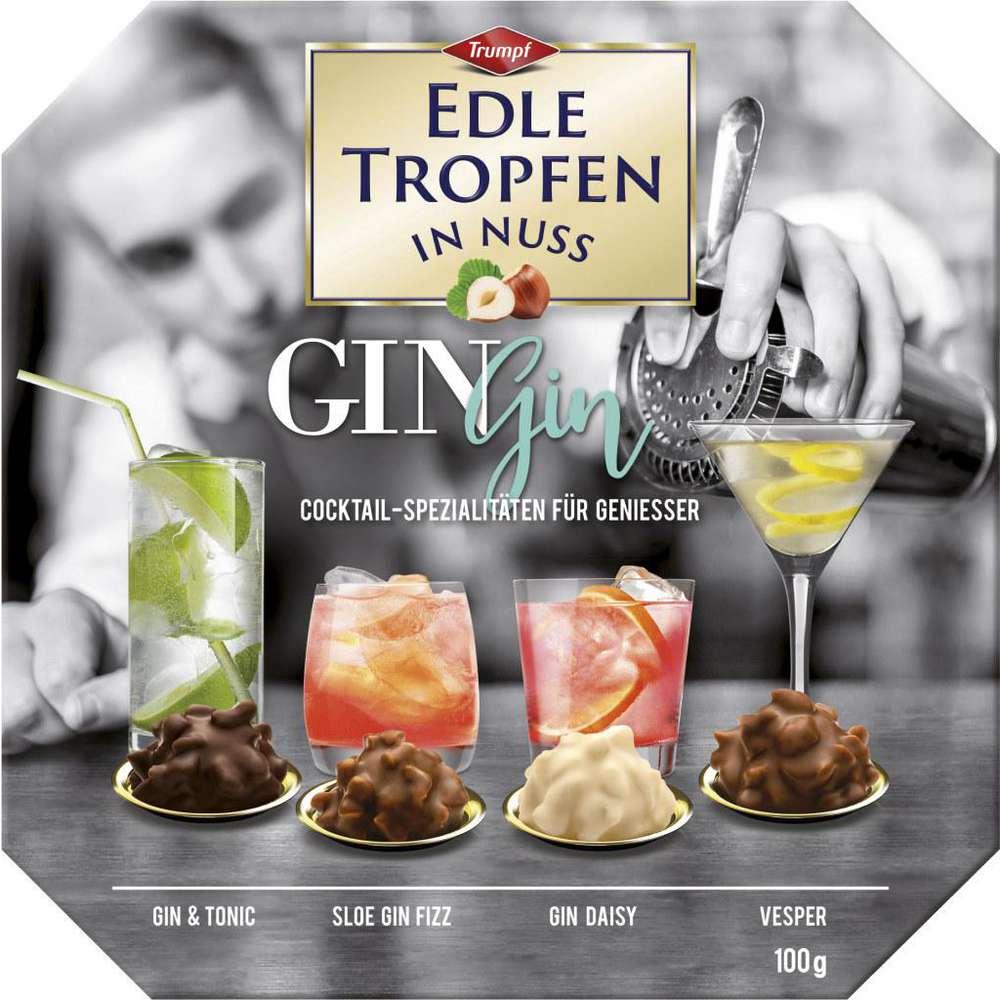 Цукерки "Дрібні горіхові краплі" Trumpf Edle Tropfen in Nuss Gin Gin 100г Німеччина