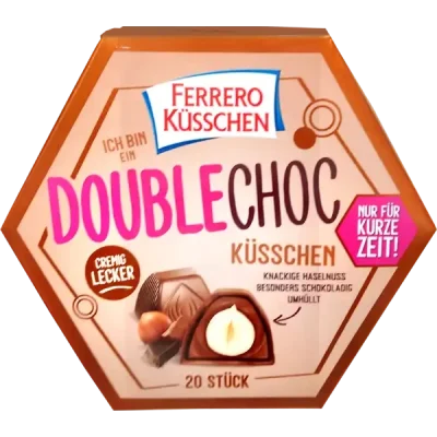 Шоколадні цукерки Подвійний Шок! FERRERO DOUBLECHOC Küschen 190 г Німеччина