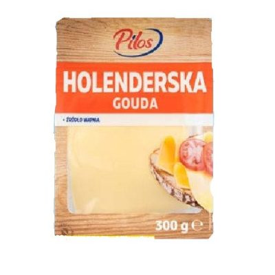 Сир нарізка Голландська Гауда Pilos Holenderska Gouda 300г Польща