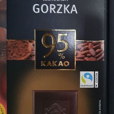 Шококлад чорний 95% какао J.D.Gross Czekolada Gorzka 95% cacao 125г. Німеччина