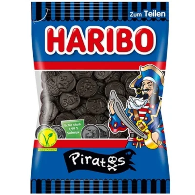 Желейні цукерки з лакрицею Пірати Haribo Piratos Німеччина 175 г