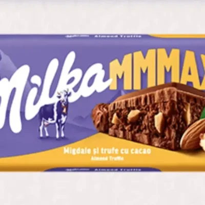 Шоколад із Мигдалем, трюфелями та какао Milka Migdale si trufe cu cacao Швейцарія 300 г
