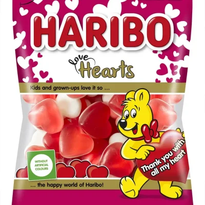 Желейні цукерки  Сердечки  Haribo Love Hearts Німеччина 130г