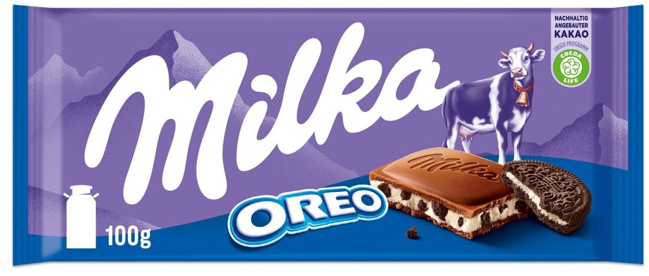 Шоколад молочний Milka Oreo (з печивом Горіо) Швейцарія 100 г