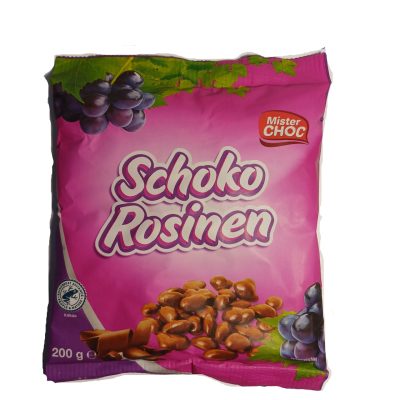 Драже Родзинки в шоколаді Mister Choc Schoko Rosinen 200г Німеччина