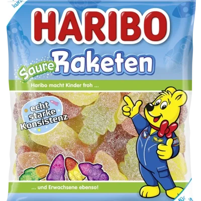 Желейні цукерки Ракети кислий мікс Haribo Raketen Saure 175г Німеччина