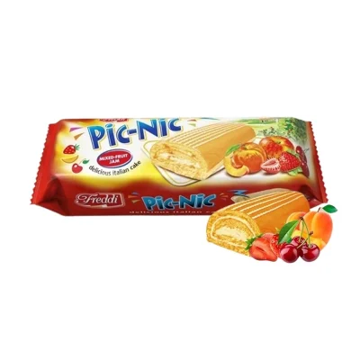 Рулет бісквітний із фруктовим кремом Freddi Pic-Nic Mixed-Fruit Jam 200г Італія