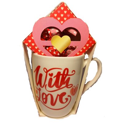 Подарунковий набір Чашка + Цукерки праліне 50 г Becky's Loveu Нідерланди