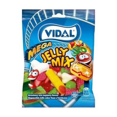 Желейні цукерки Мега Мікс БЕЗ ГЛЮТЕНА Vidal mega Jelly Mix 90 г Іспанія
